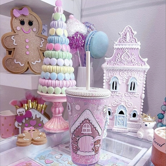Christmas Candy Land Macaroon Pastel Glitter Sprinkle Sugar Dessert Tree - Picture 13 of 13